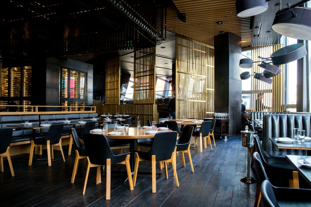 Restaurant dining space illustrating hospitality workplaces